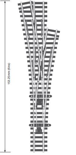 Peco výhybka trojcestná, Code 55