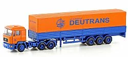 Kamion MAN F90 plachtový návěs Deutrans
